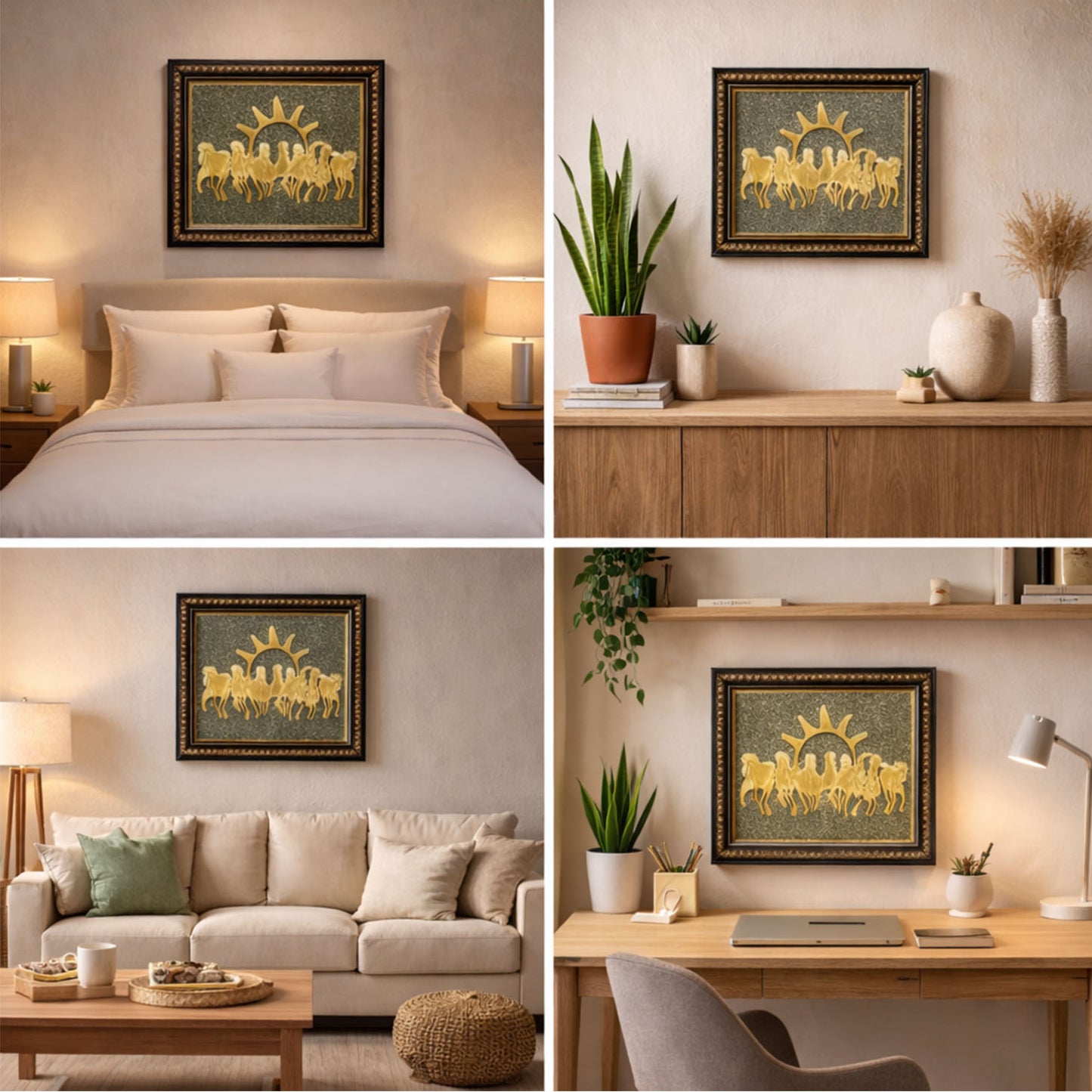 7 Horses Pyrite Frame