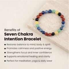 Seven Chakra  Intention Bracelet