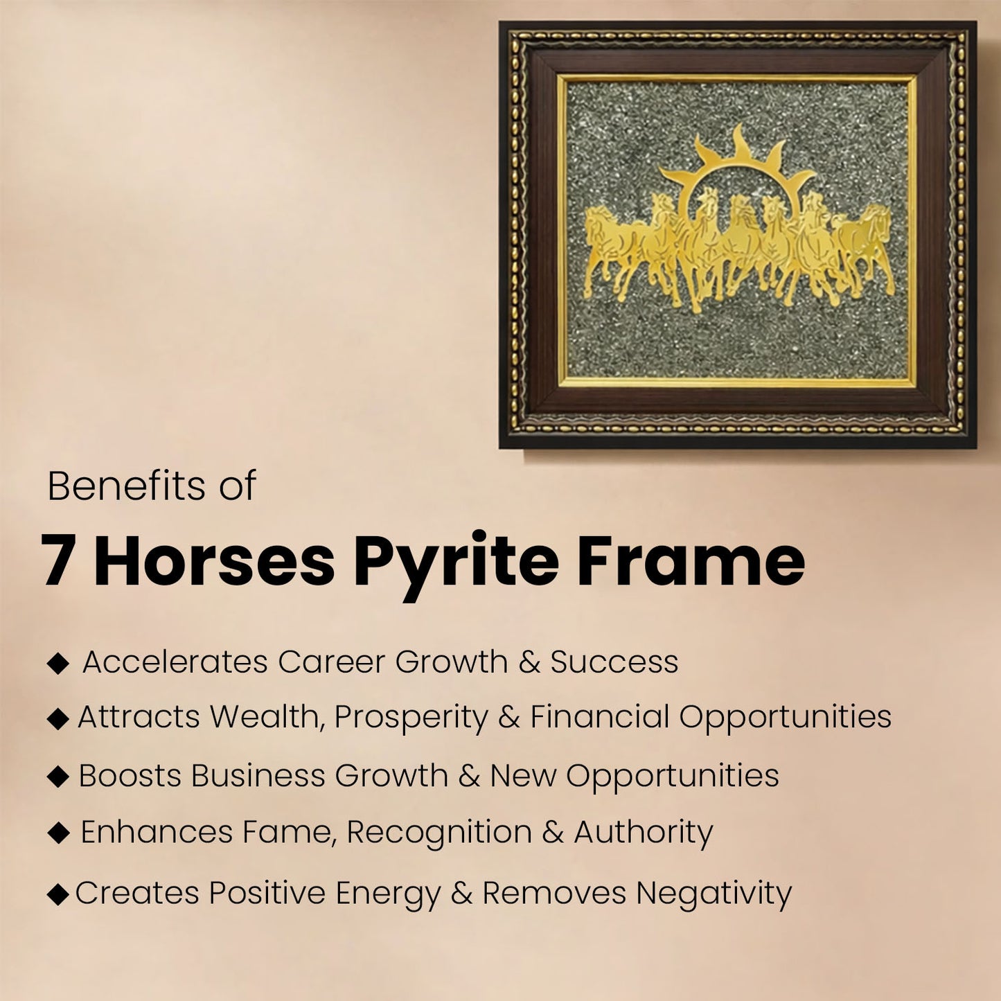7 Horses Pyrite Frame