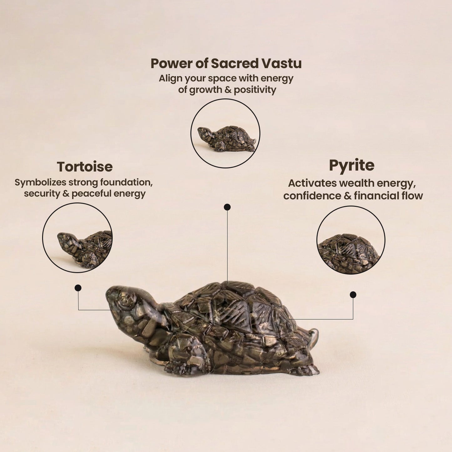 Vastu Pyrite Tortoise  (Kachhua)