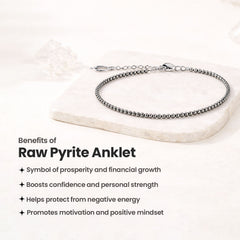 Raw Pyrite Anklet