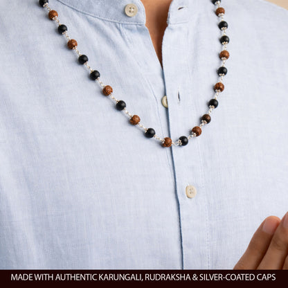 Karungali Rudraksha Mala