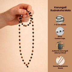 Karungali Rudraksha Mala