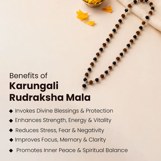 Karungali Rudraksha Mala