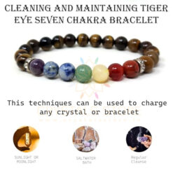 Seven Chakra Tiger Eye Bracelet
