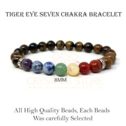 Seven Chakra Tiger Eye Bracelet