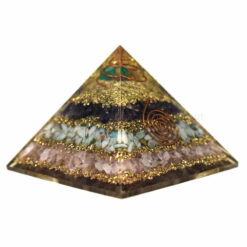Amethyst Amazonite With Rose Quartz Orgone Pyramid