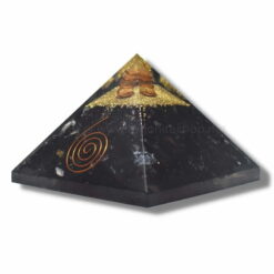 Black Tourmaline Orgonite Pyramid For Evil Eye Protection