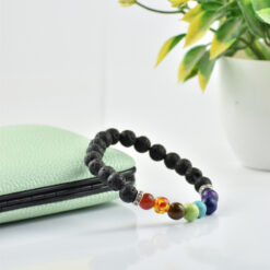 Chakra Lava Bracelet