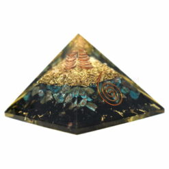 New Chrysocolla With Black Tourmaline Orgonite Pyramid