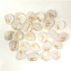Crystal Quartz Rune Sets With Instructions