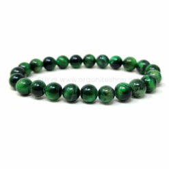 Green Tiger Eye Bracelet For Willpower & Protection (Certified)