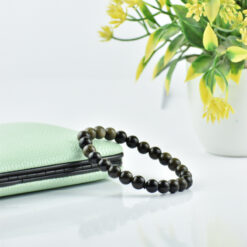 Golden Sheen Obsidian Bracelet