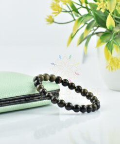 Golden Sheen Obsidian Bracelet