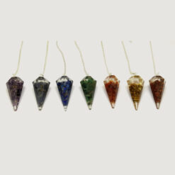 Orgonite 7 Chakra Pendulum Set
