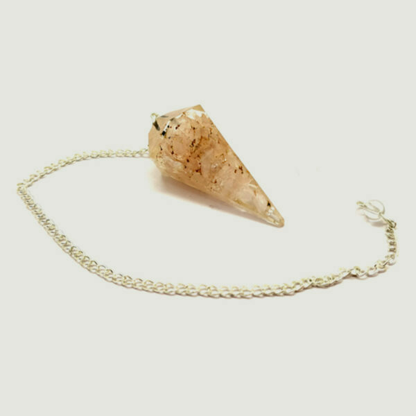 Orgonite Rose Quartz Pendulum