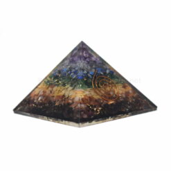 Seven Chakra Orgone Layered Pyramid