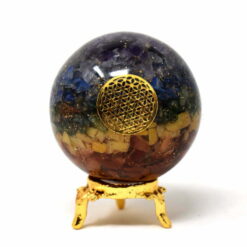 Seven Chakra Flower Of Life Orgonite Ball