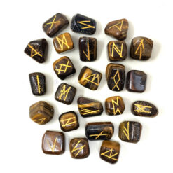 Tiger Eye Rune Set With Instructions