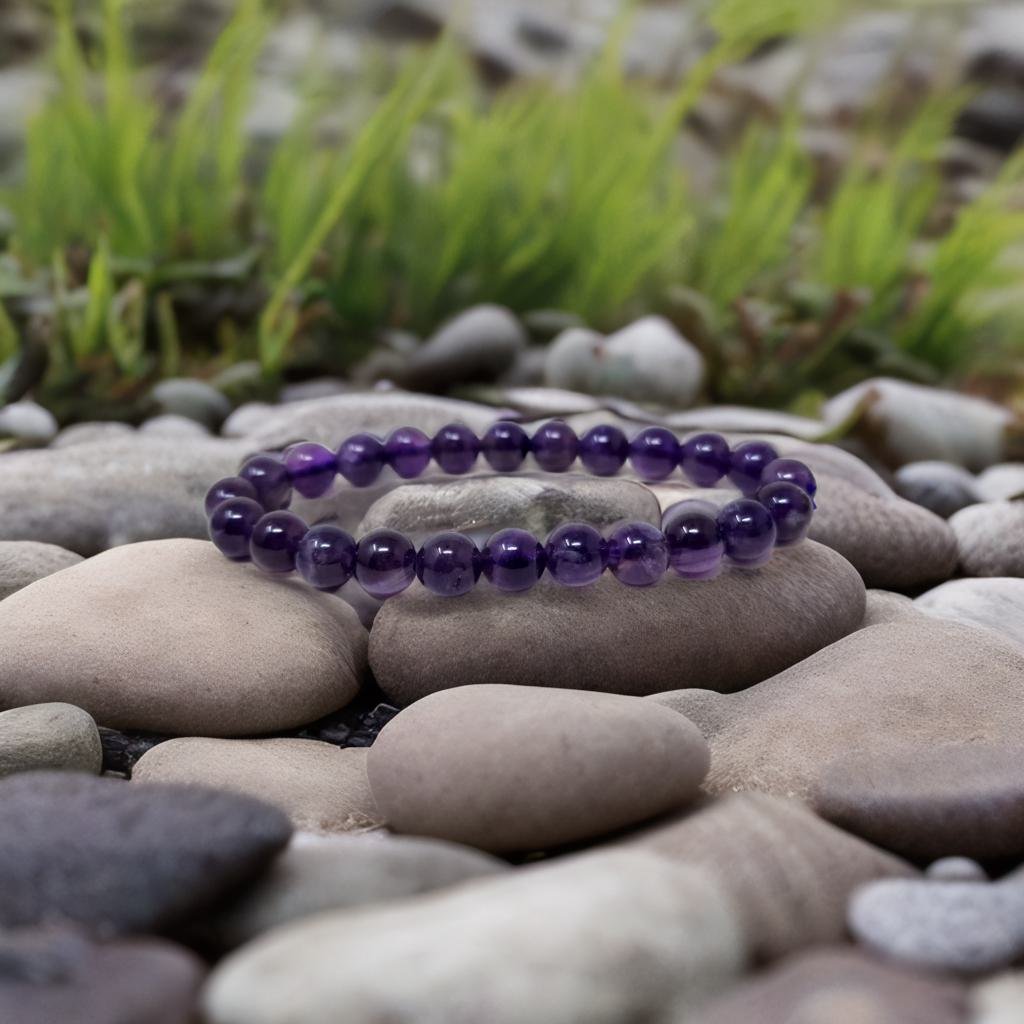 Amethyst bead bracelet – Cayamoon