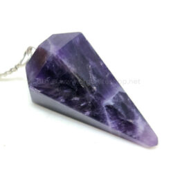 Amethyst Faceted Pendulum