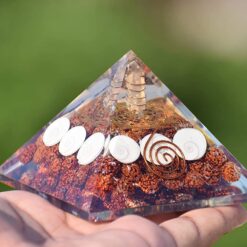 Gomti Rudraksha Orgone Pyramid