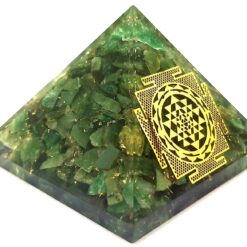 Green Mica Yantra Orgone Pyramid