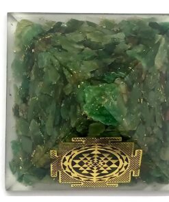 Green Mica Yantra Orgone Pyramid