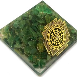 Green Mica Yantra Orgone Pyramid