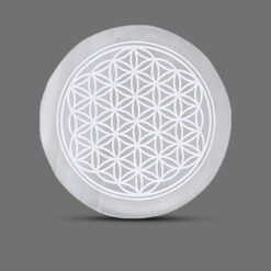 Selenite Flower Of Life Charging Plate