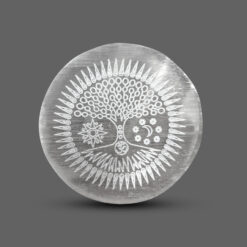 Selenite Tree Of Life Charging Plate