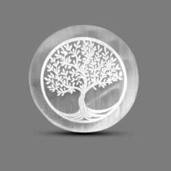 Selenite Tree Of Life Charging Plate