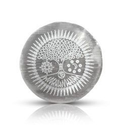 Selenite Tree Of Life Charging Plate