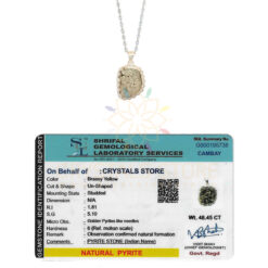 Natural Pyrite Crystal Necklace