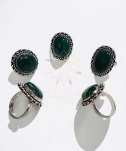 Green Onyx Gemstone Ring