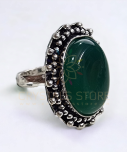 Green Onyx Gemstone Ring