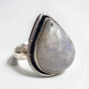 White Moonstone Rings