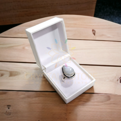White Moonstone Rings
