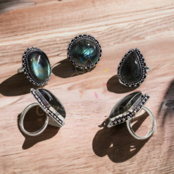 Labradorite Gemstone Ring