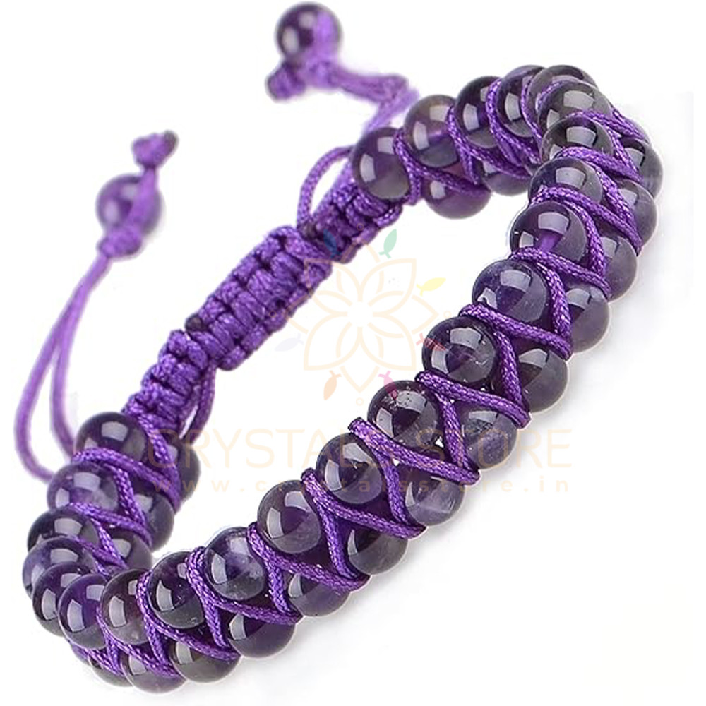 Shop Amethyst Tumbled Stone Bracelet