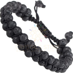 Black Lava Double Layer Dori Bracelet
