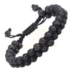 Black Lava Double Layer Dori Bracelet