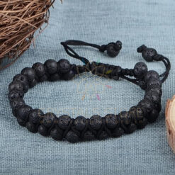 Black Lava Double Layer Dori Bracelet