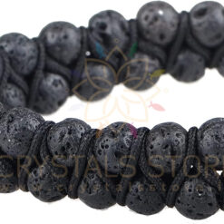 Black Lava Double Layer Dori Bracelet