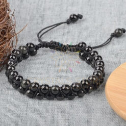 Black Obsidian Double Layer Dori Bracelet