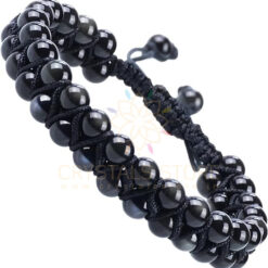 Black Obsidian Double Layer Dori Bracelet