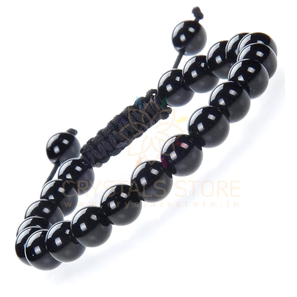 Black Tourmaline Bracelets - 4mm - Mama Moon Rocks