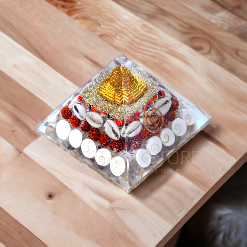 Shree Yantra Gomti Chakra Wealth Orgone Pyramid Laxmi Pyramid Success Shree Yantra Gomti Chakra Wealth Orgone Pyramid Laxmi Pyramid Success