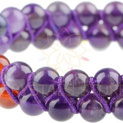 Seven Chakra Amethyst Double Layer Dori Bracelet