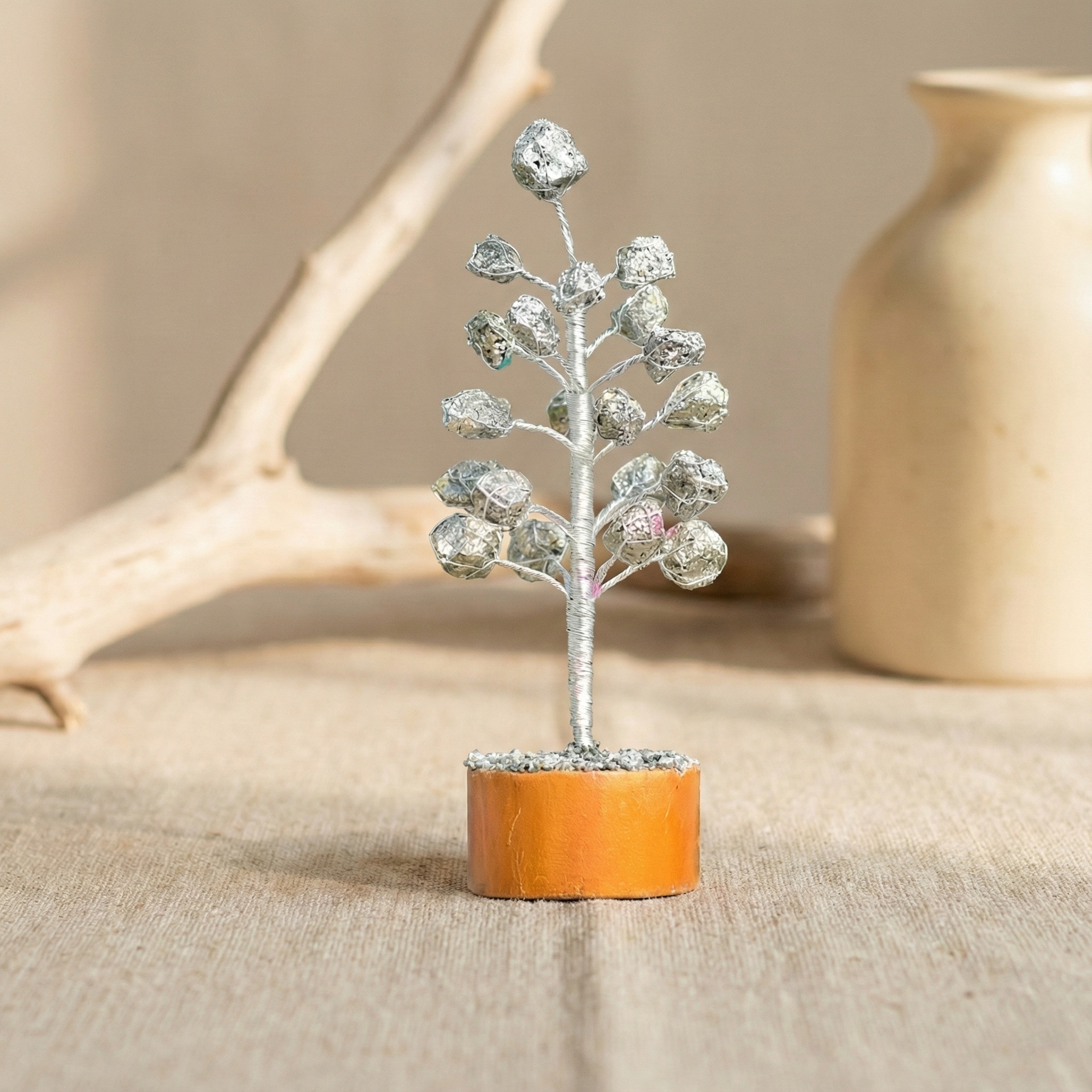 Natural Pyrite Stone Tree For Wealth Abundance & Success